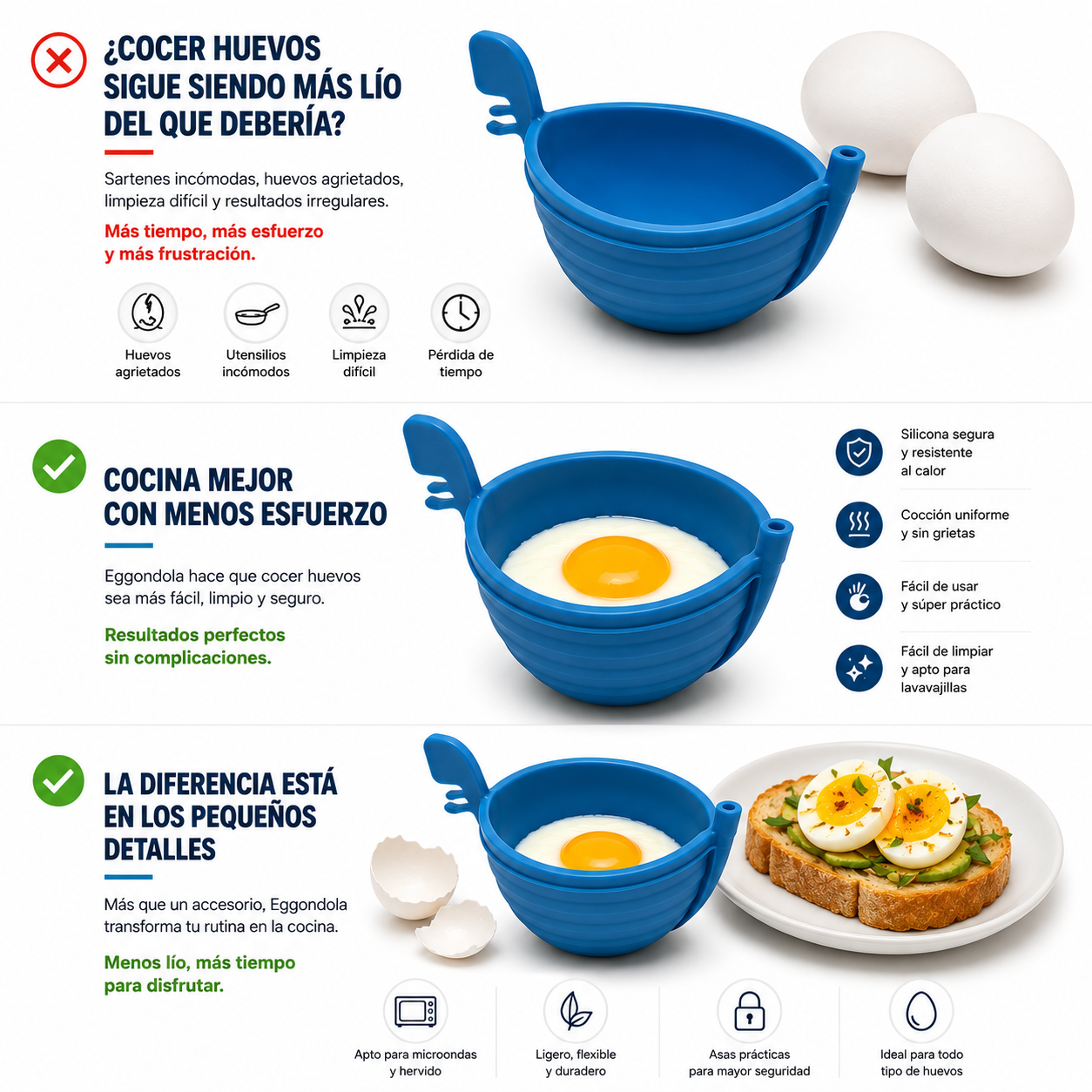 Eggondola - Pochador de Huevos Flotante