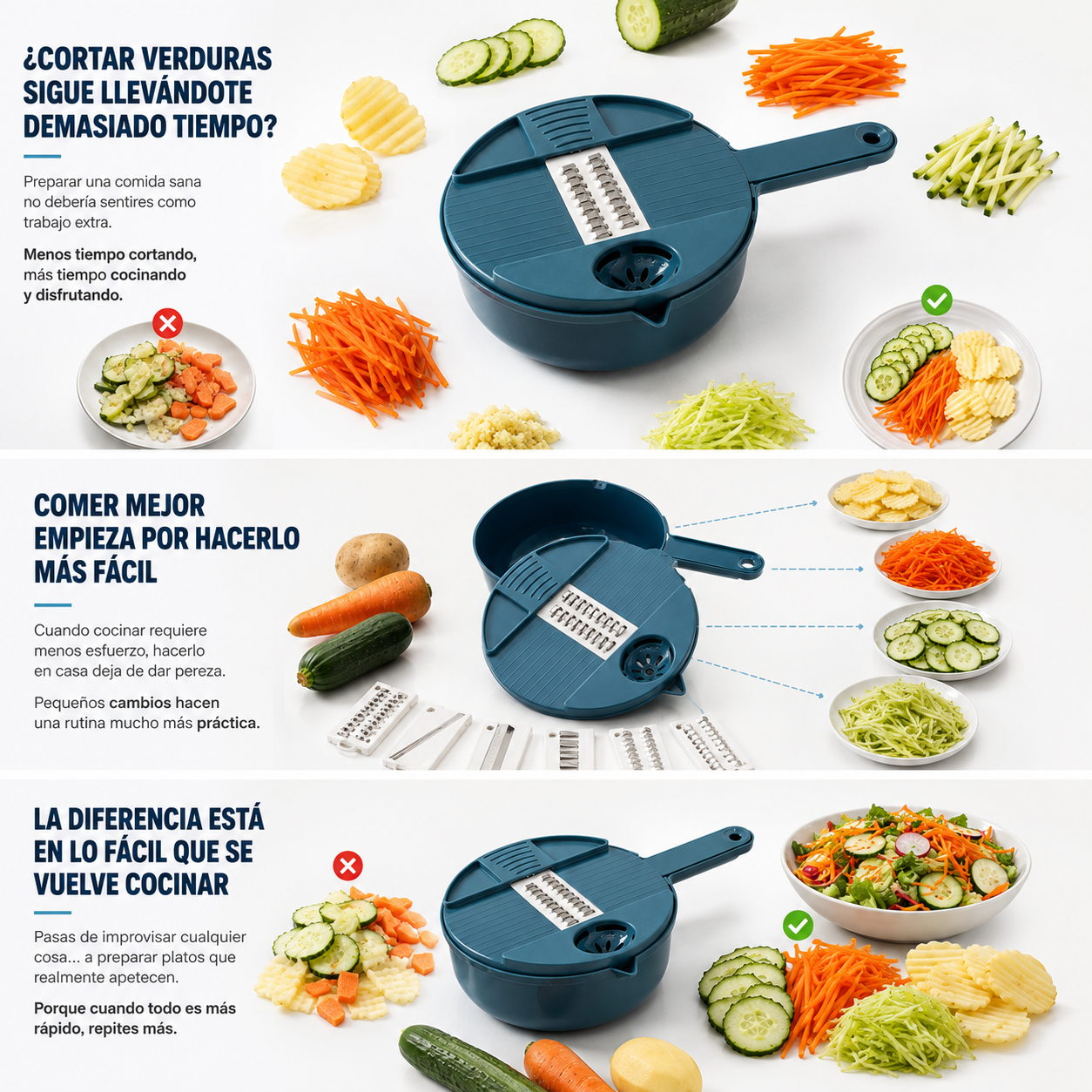 Cortelia - Rallador de verduras y hortalizas